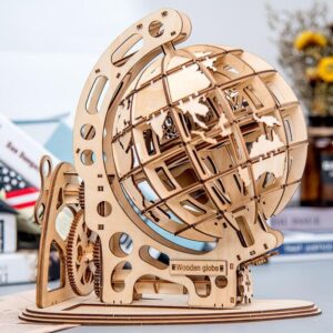 Globe terrestre géographique illuminé pour Enfants, Globe décoratif de  Bureau en Relief tridimensionnel 3D avec Support Globe terrestre interactif